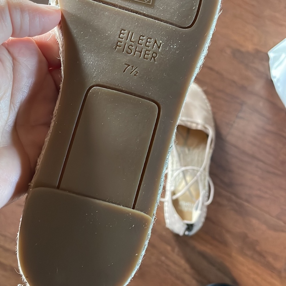 New Eileen Fisher Lace Espadrilles - Picture 7 of 7